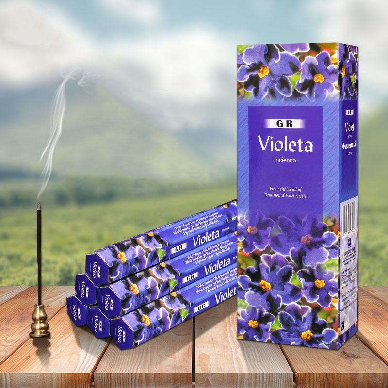 Candle Fragrance Supplies - India Dupa Violeta Aroma Kotak Besar