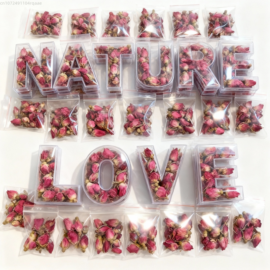 Candle Fragrance Supplies - 250/500g Bunga Mawar Kering Alami Kuncup